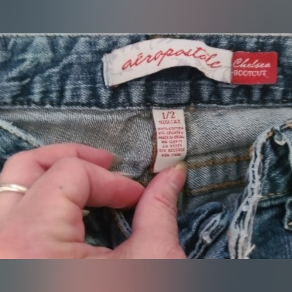 Womens Aeropostale Jeans Sz 1 /2 - Picture 2 of 7